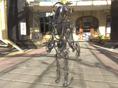 Robot 2 Low-poly 3D model purchase