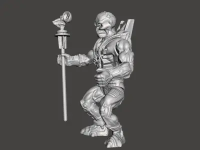 SKELETOR LASER LIGHT MOTU VINTAGE ACTION FIGURE COMPLETE 3D print model