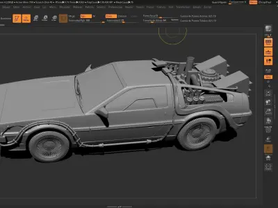 DeLorean  Back To The Future Episode 1 3D model
