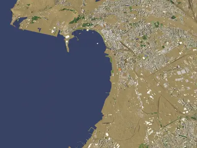 Baku Azerbaijan - city and urban 3D model