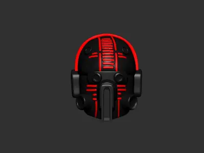helmet high poly sculpt 3d printable  3D model 120