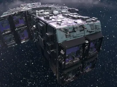 Starship - Full Render Scene 3D model