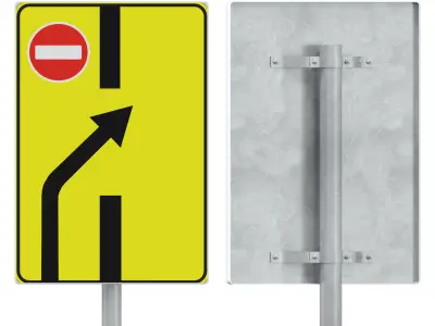 Information and indication signs set 2 3D model