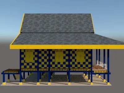 RUMAH TRADISIONAL MELAYU PERLIS DARUL SUNNAH Free 3D print model