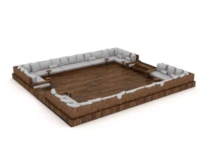 fire pit 05 3D Low-poly 3D model