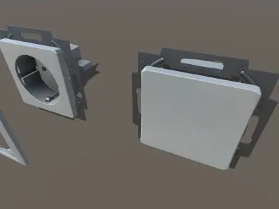 Electrical Installation PBR Low-poly 3D model
