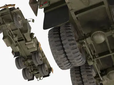  Army Wrecker Crane Truck Dirty 