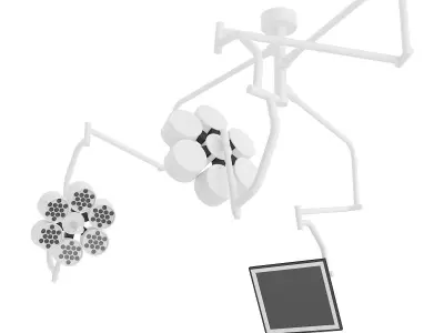 Operating Lamp with Monitor  3D model
