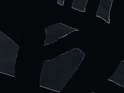 Broken Glass Asset Pack 3D model