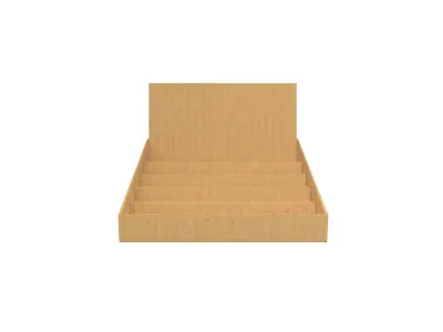 Product Display Stand Cardboard v2 001 Low-poly 3D model