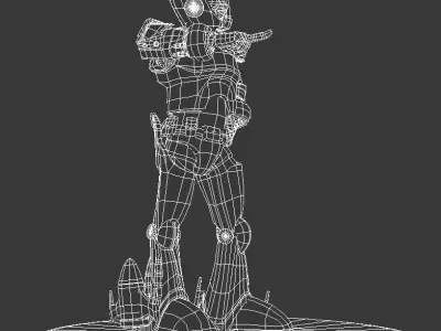 Spaceman Rigged 3D model