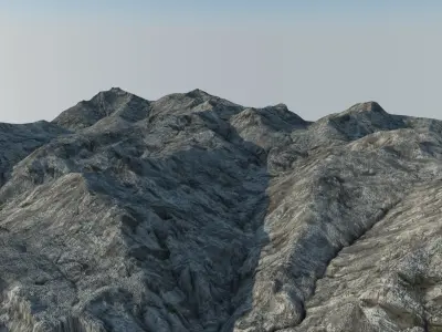 Mountainous Terrain 8 3D model