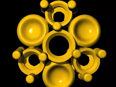 Tops earrings  3D print model