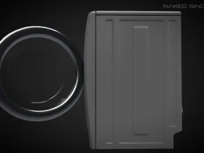 Dryer Laundry  Appliance  Electronic Low-poly Low-poly 3D model