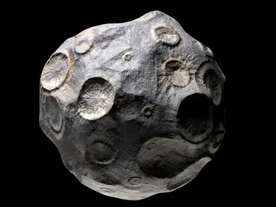 Asteroids BUNDLE LOW-POLY Version 3D model