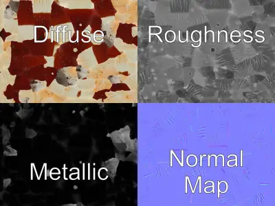 Stylized Glowing Mushroom Sci-Fi model pack Low-poly 3D model