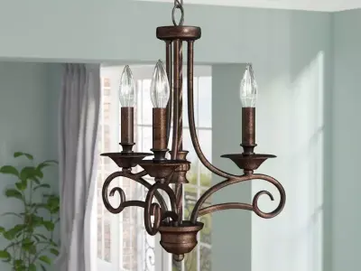 Brenda Light Classic Traditional Chandelier 3D model