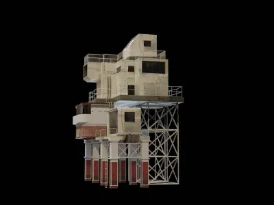 Stack building 3D model