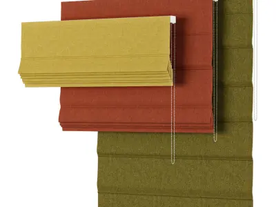 Roman Curtains 81 Sunbrella BLEND 3D model