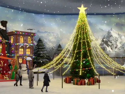 Iceland Snow Indoor Park 3D model