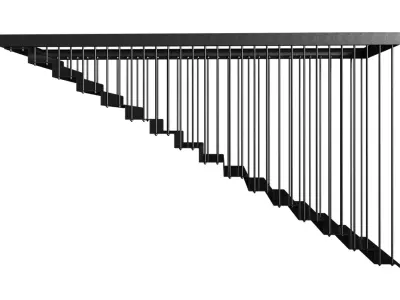 Sheet Metal Staircase 3D model