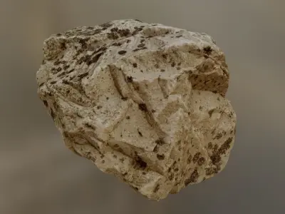 Beige Rock Pack 001 Low-poly 3D model