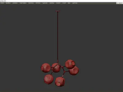 BRANCHING BUBBLES BB 07 Low-poly 3D model