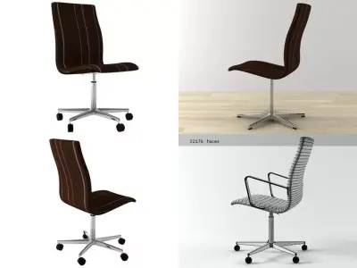 Oxford Low Backrest 3D model