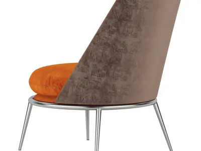 Aurora armchair cantori 3D model