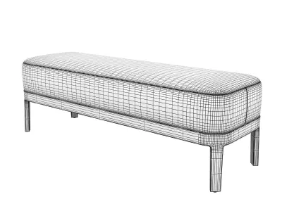 Fulham Bench 3D model
