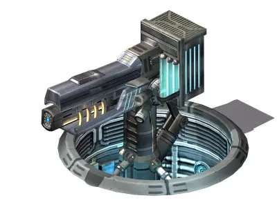 Spaceship - Ground Fort 03 3D model