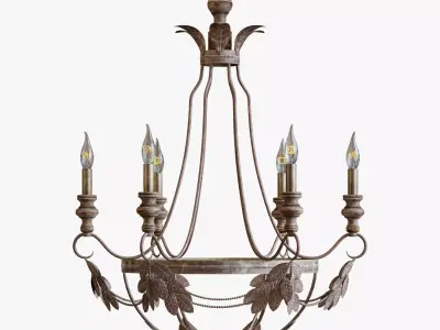 Pottery Barn madeline chandelier 3D model
