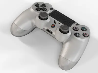 Sony PlayStation 4 Controller Grey 20th Anniversary Edition Low-poly 3D model