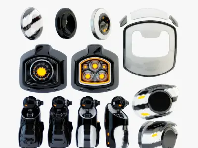 Dog walker XI bot 3D model