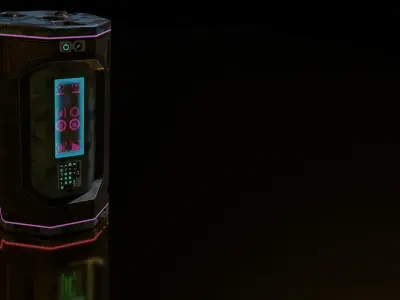 Futuristic Portable Mini Power Station 3D model