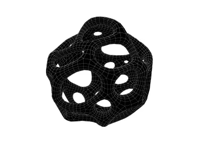 Abstract Shape v19 002 Low-poly 3D model