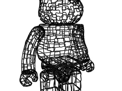 Wires BearBrick 3D model