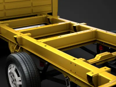 Ram Promaster Cargo Chassis Truck Crew Cab 4035XL WB 2019 3D model