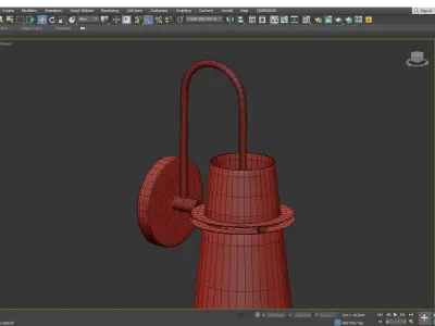 LAURA WALL 2 Low-poly 3D model