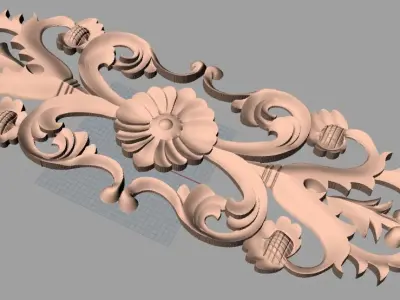 Woodworking CNC Router 3D Relief STL models used for artcam E430 3D model