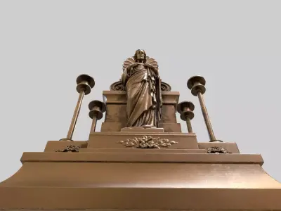 jesus candle holder hi poly 3D model