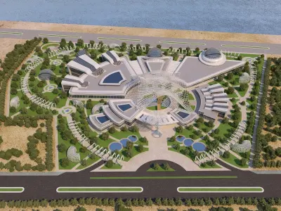 0070 - Culture Center - 2022 - 06 - 2Ds Plans - 3Ds Files 3D model