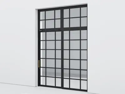 Aluminium door 315 3D model