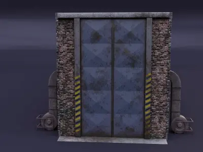 Warehouse old building - big and small version  3D model