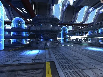 Sci Fi Factory Interior 3D model