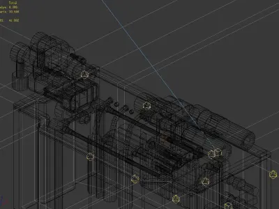 Spaceship - Ground Machine 01 3D model