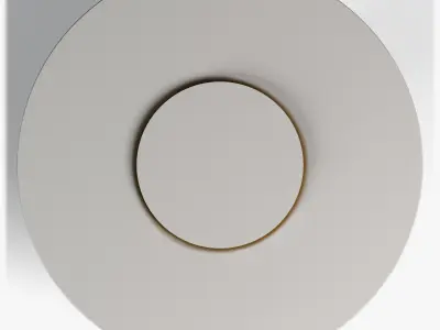 Table0037 circular light switch 3D model