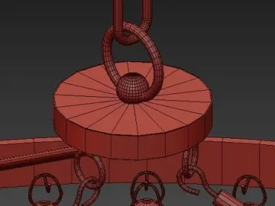 Bling Large Chandelier 3D model