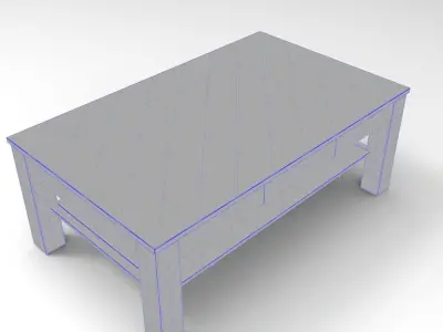 Table001 Free low-poly 3D model