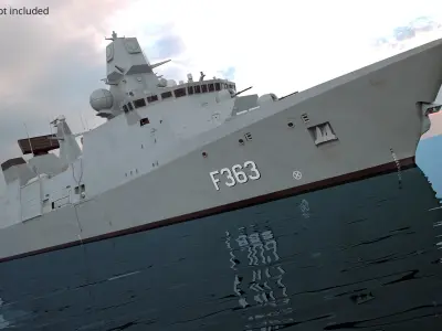  Iver Huitfeldt Class Frigate Stealth Hull Used Simplified 